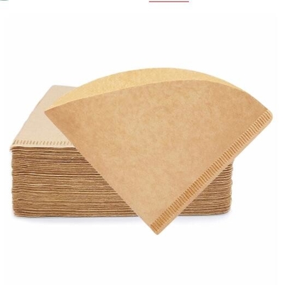 110x156 mm Disposable Coffee Filter Paper V Fan Round Shape Filter