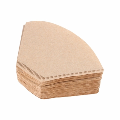 40 Pcs Cone Shaped Wood Pulp Coffee Filter Paper For Drip Coffee Filter