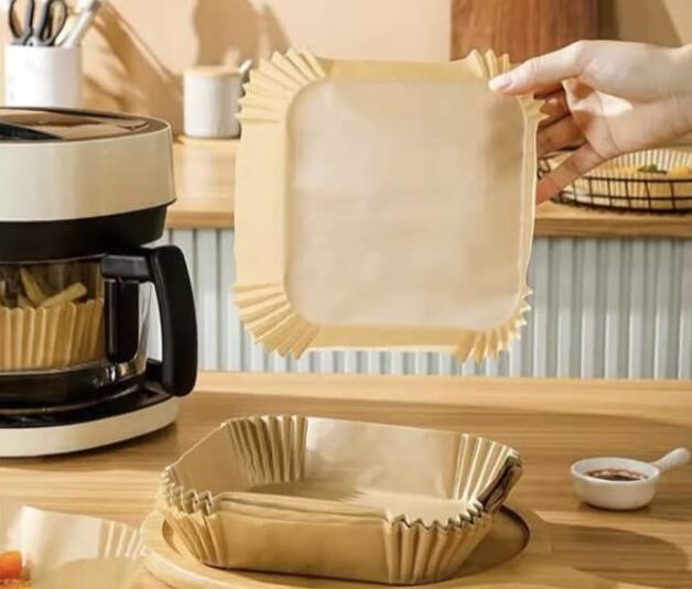Disposable Air Fryer Paper Liners Square Parchment Liner For Microwave Oven Cooking