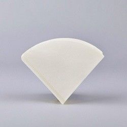 Os filtros de café V60 descartáveis do cone de papel natural do filtro de café para derramam sobre o Dripper