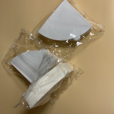 Tamanho dos papéis Unbleached 01 do filtro do café V60 polpa de madeira natural de 100 contagens