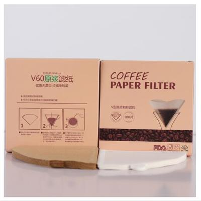 Filtros de café V60 e Cone Eco-Conscientes Papel não branqueado premium para fabricação de cerveja sem resíduos