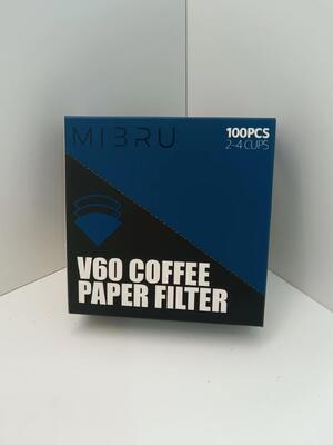 Filtro de café em forma de V Filtros de papel cone 100 pacotes para fabricação manual de cafeteiras de gotejamento e sistemas de enchimento com material de qualidade alimentar